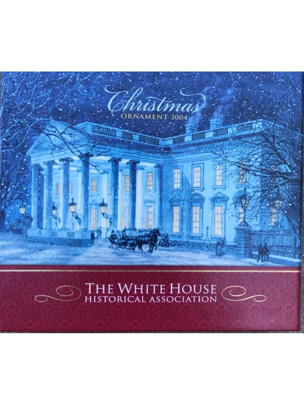7 White House Historical Association Christmas Ornaments 2004, 12, 13, 15, 16,18